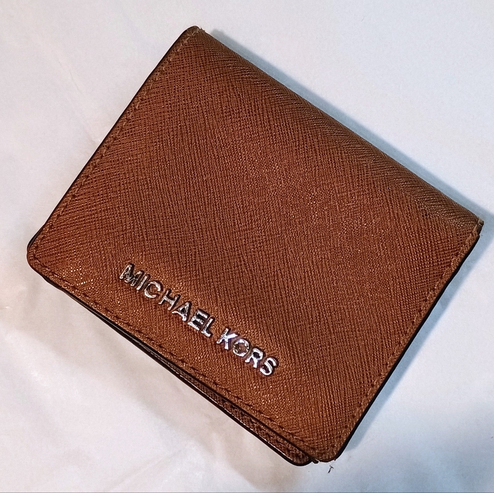 Michael Kors Brown & Tan Wallet / Card/ID Holder